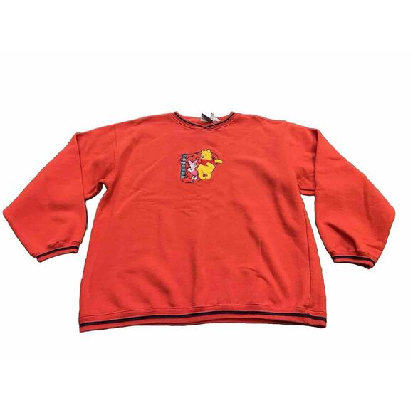 Vintage Pooh 100 Acre Collection Red Buddies Long Sleeve Sweatshirt Size XL - Picture 1 of 11